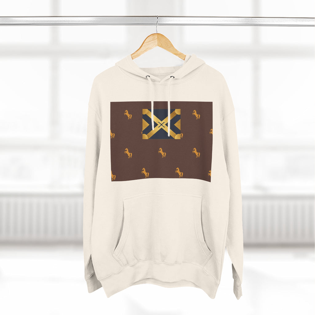 Three-Panel Fleece Hoodie