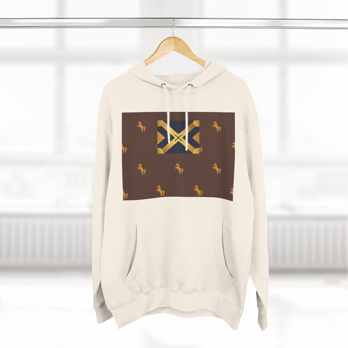 Three-Panel Fleece Hoodie