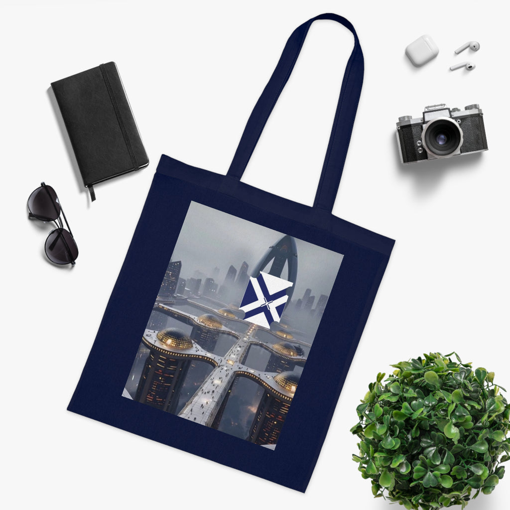 Xt Cotton Tote — Minimal Monogram Canvas Carryall