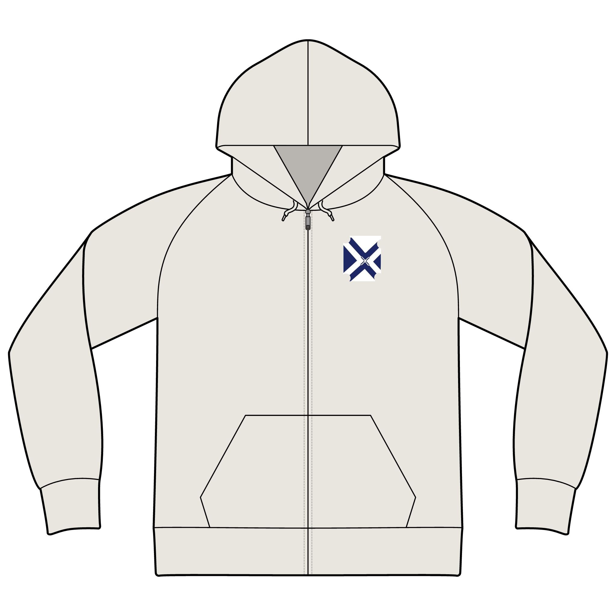 Unisex Icon Lightweight Loopback Terry Full-Zip Hooded Sweatshirt