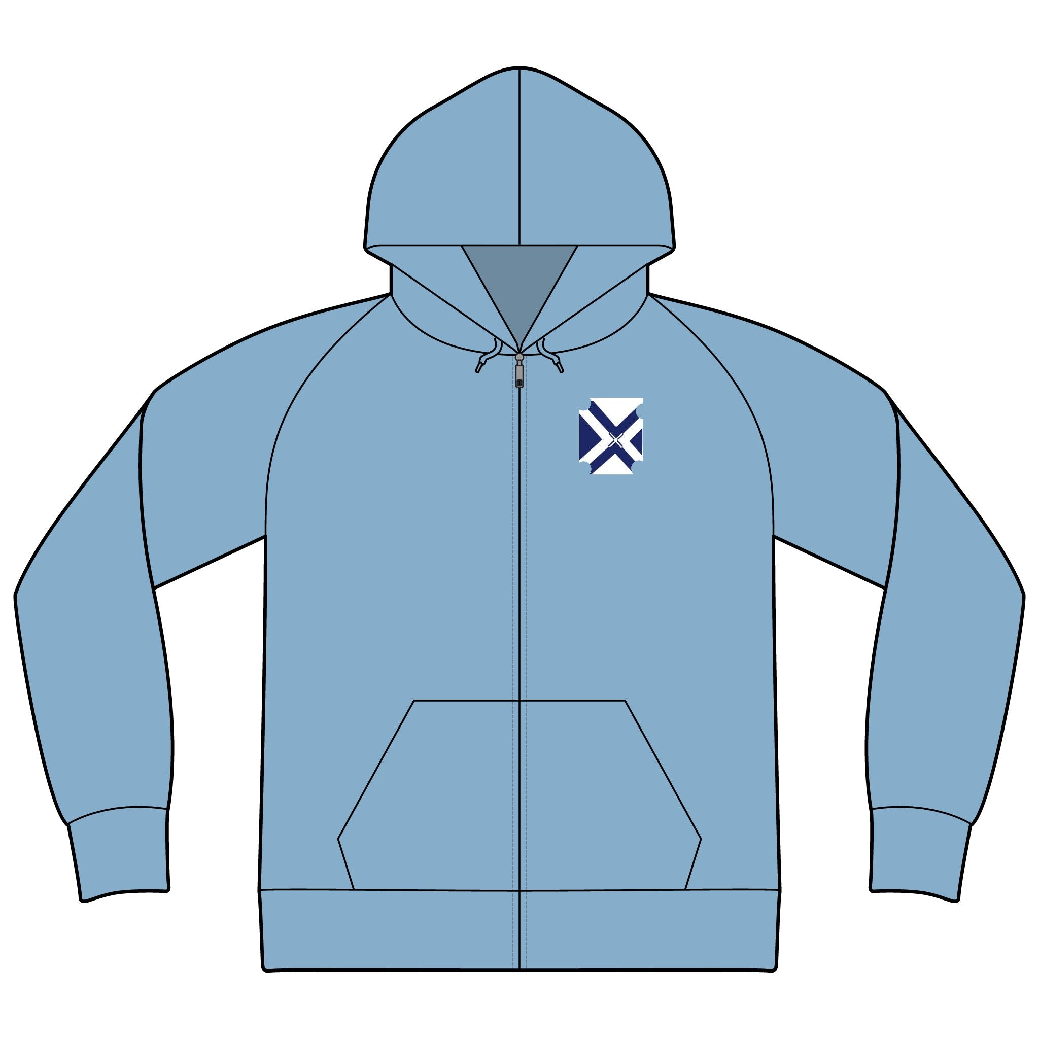 Unisex Icon Lightweight Loopback Terry Full-Zip Hooded Sweatshirt