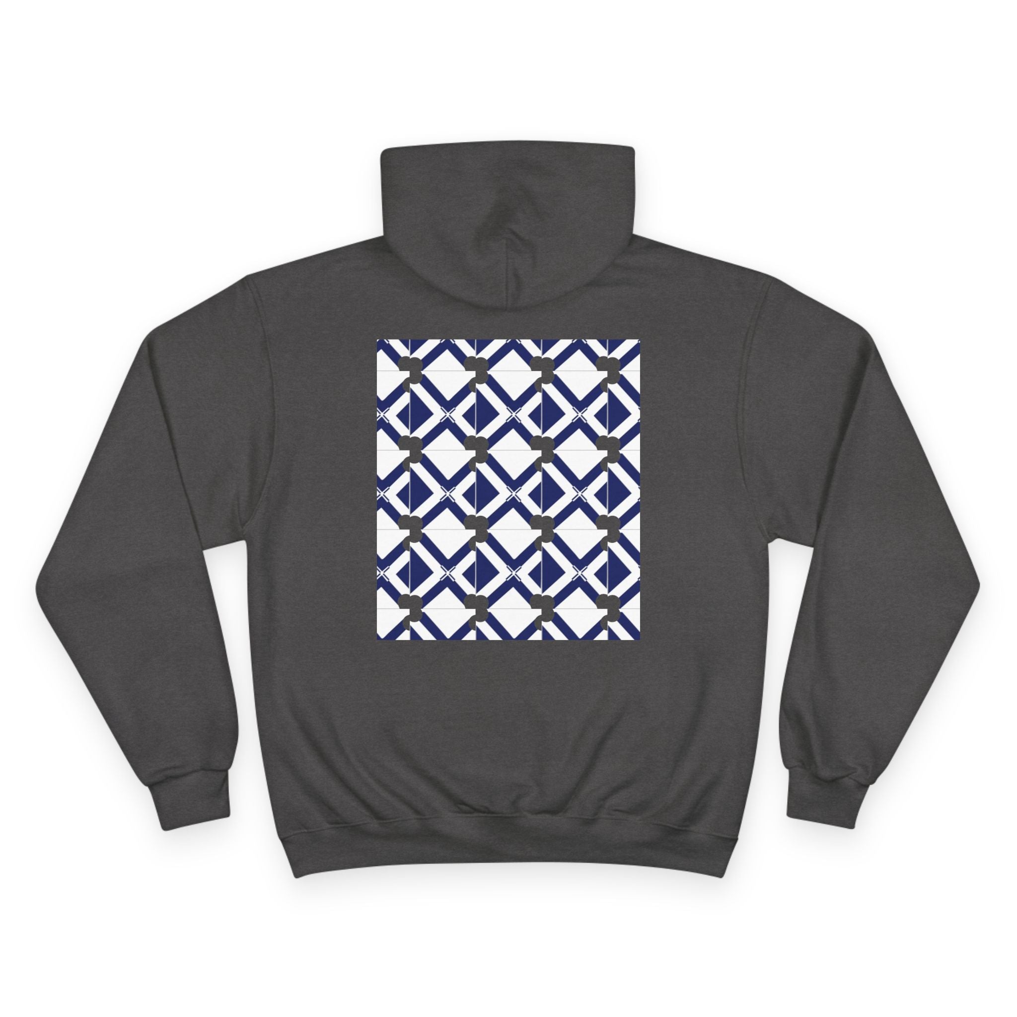 Geometric Navy Tile Hoodie
