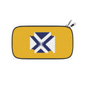 Yellow Travel Passport Wallet with Nautical Compass Ticket Design