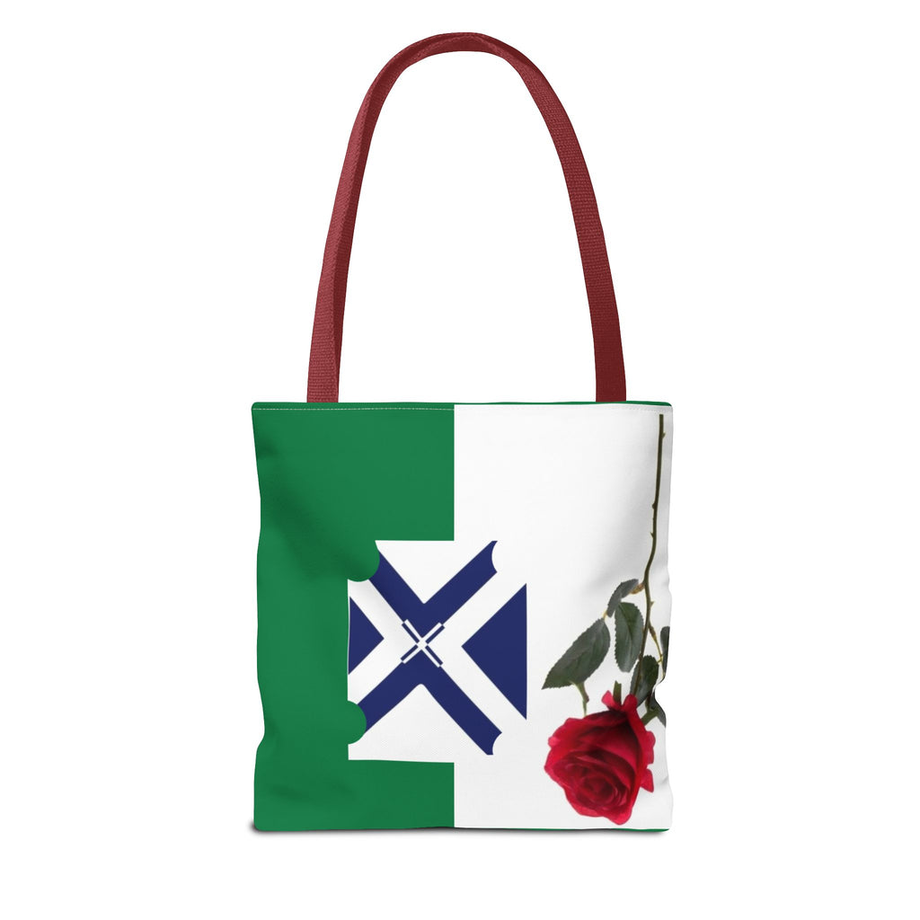 XT Rose Tote Bag — All-Over Print Floral Rose Design
