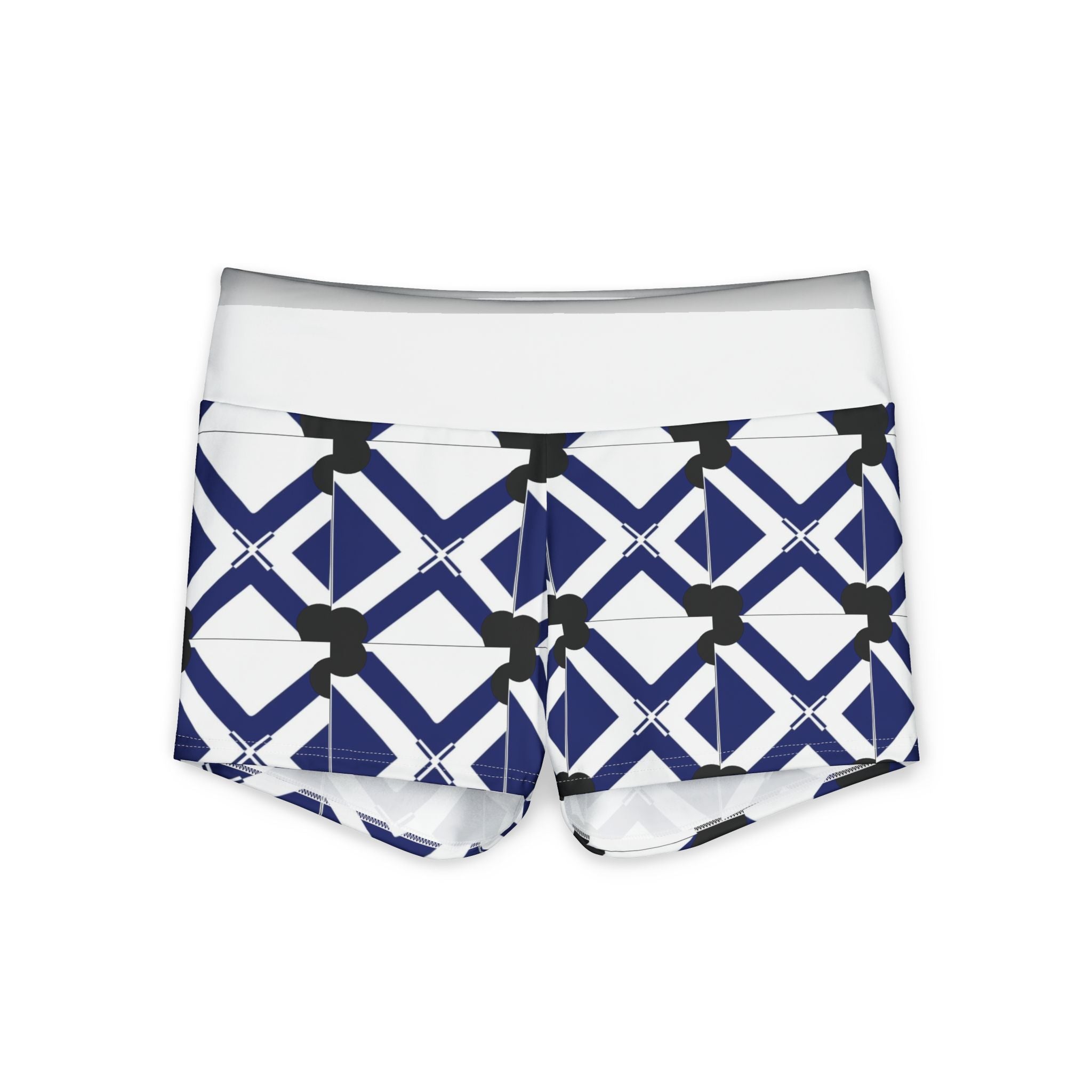 Women's Polyester Yoga Shorts (AOP)