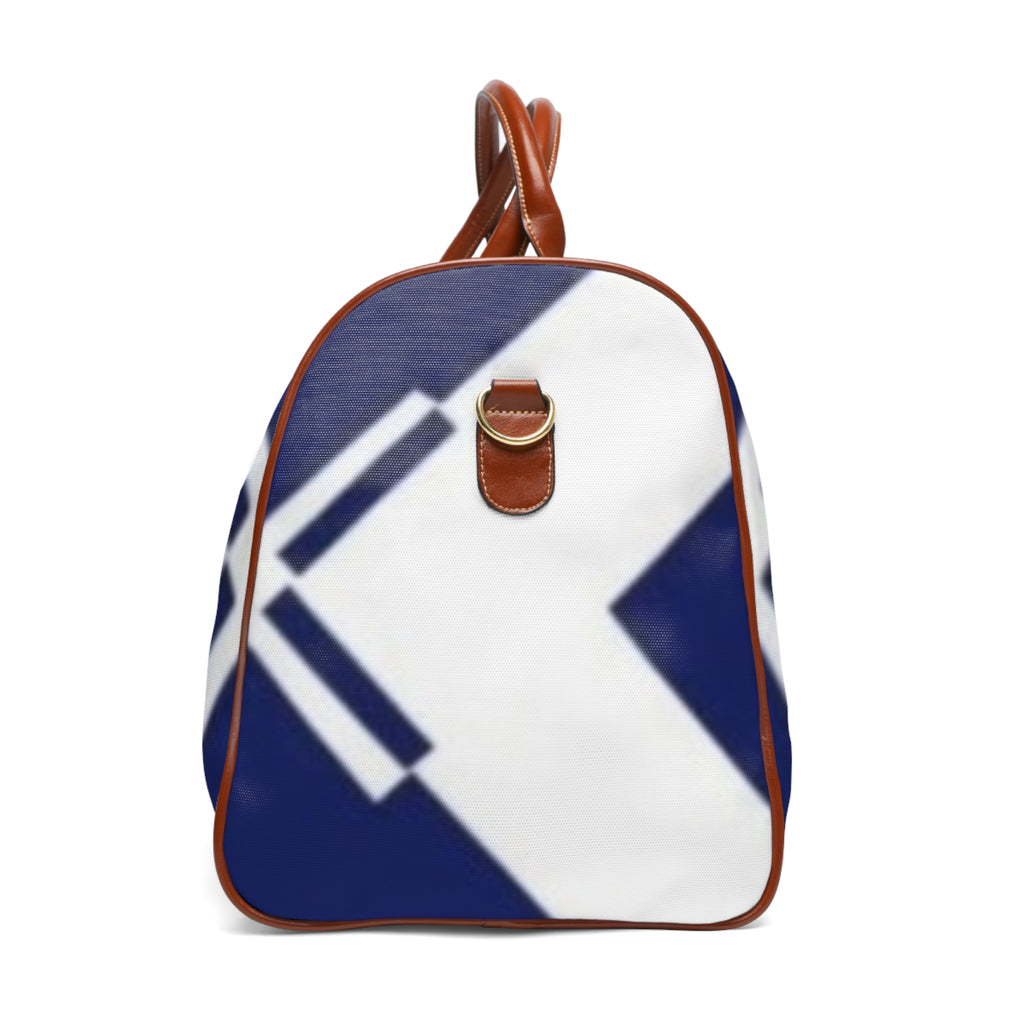 XT1 Navy Arrow Waterproof Weekender Bag — Durable Travel Duffle with Leather Handles
