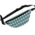 XT9 Green Tile Fanny Pack — Patterned Waist Bag for Travel & Everyday