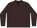 Tipped V-Neck Raglan Wind Shirt