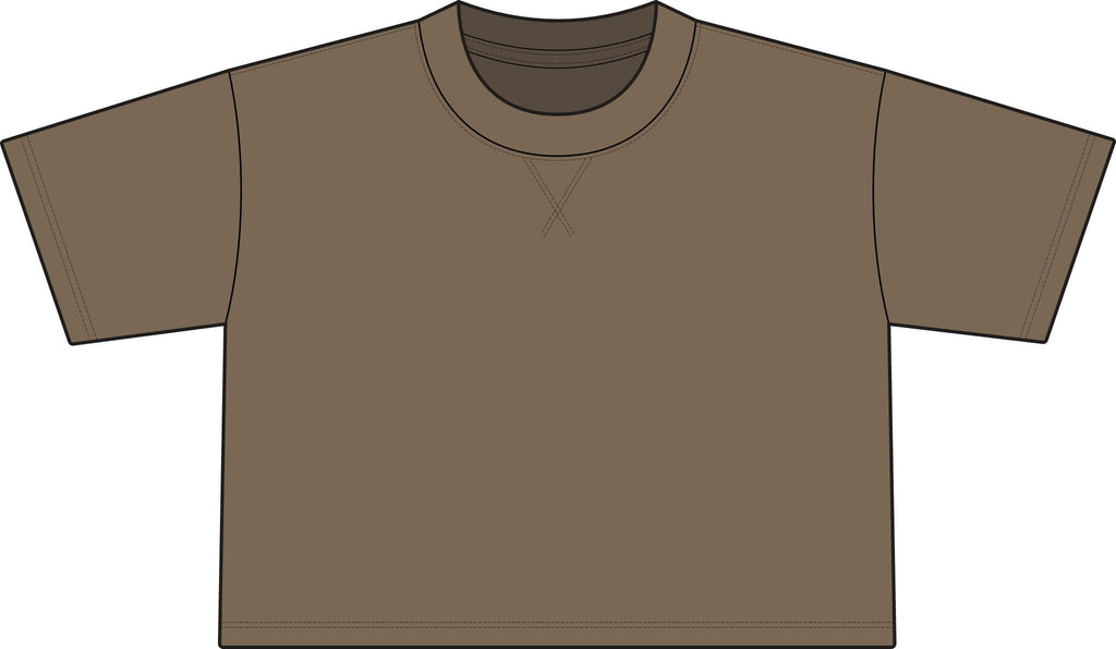 Women's French Terry Mid-Length Boxy Top