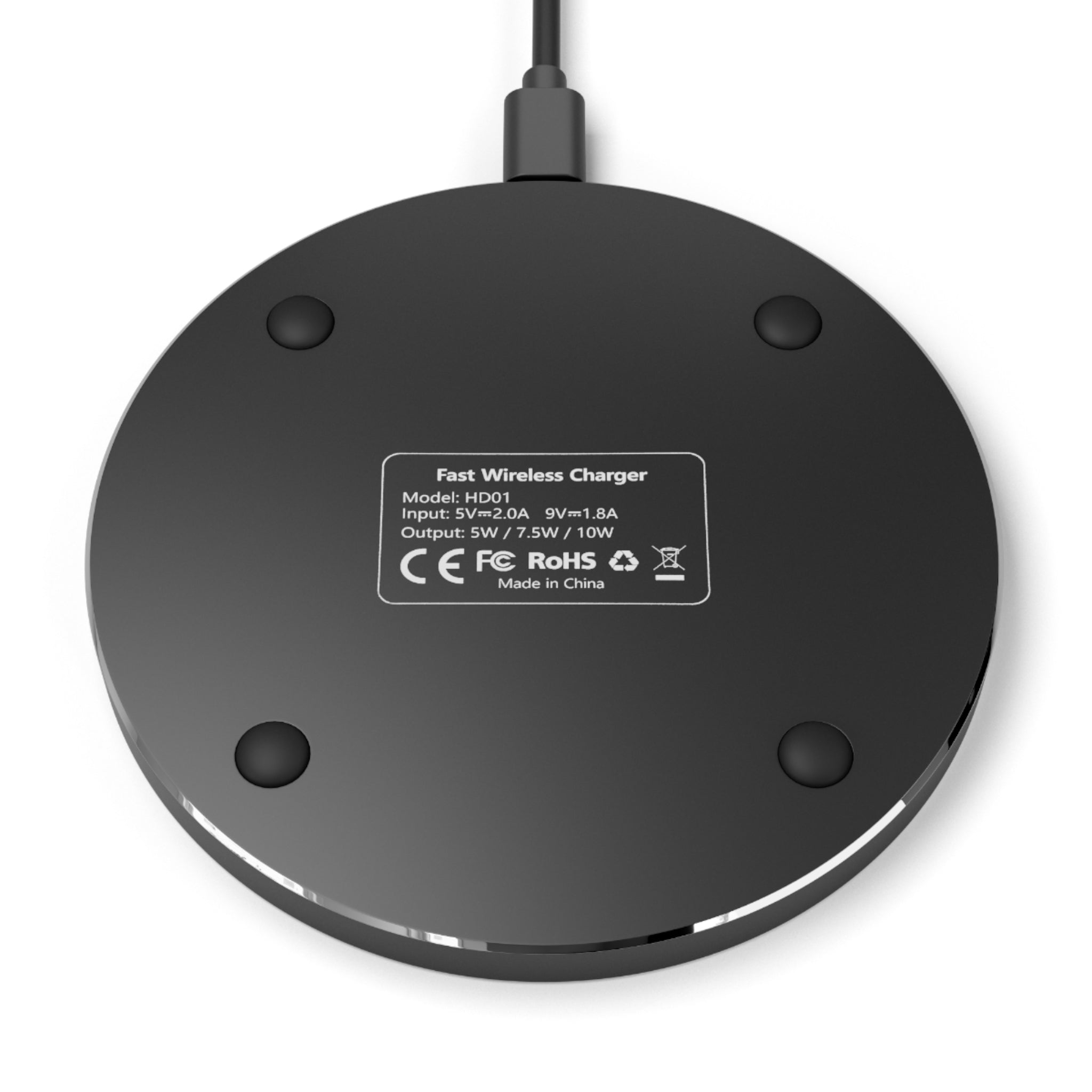 Stylish Fast Wireless Charger, Modern Desk Accessory, Tech Gift, Minimalist Decor, Sleek Charging Pad