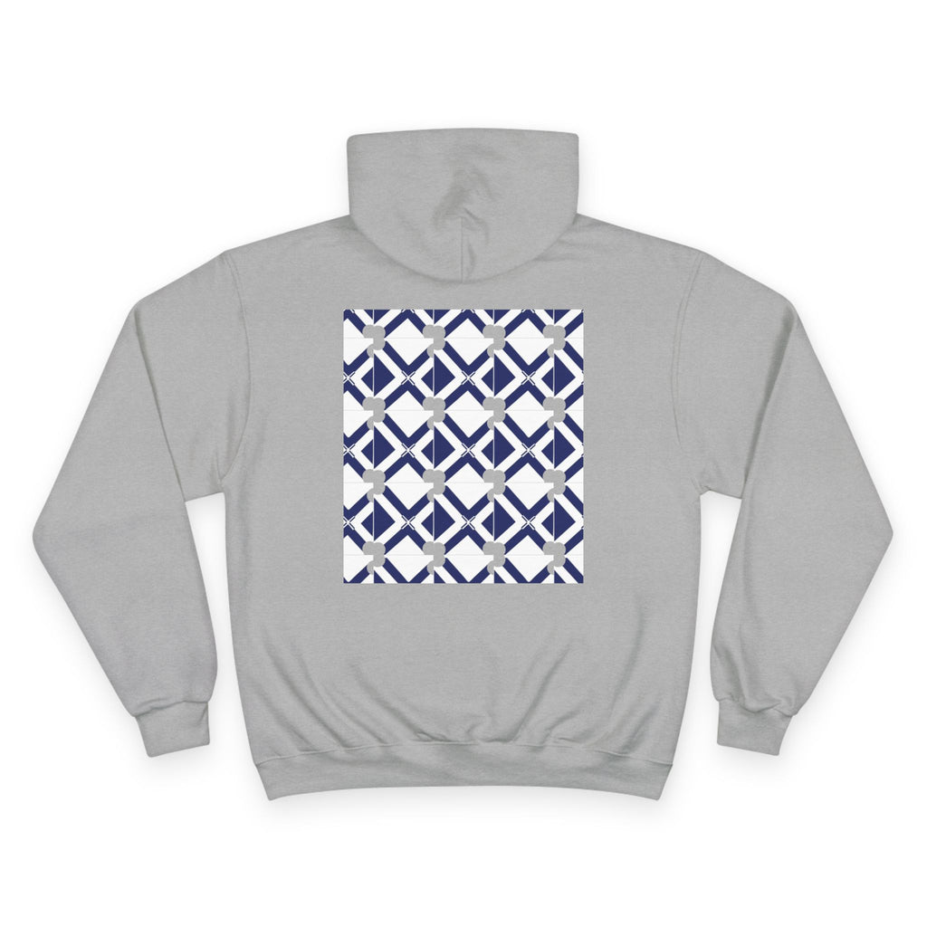Geometric Navy Tile Hoodie