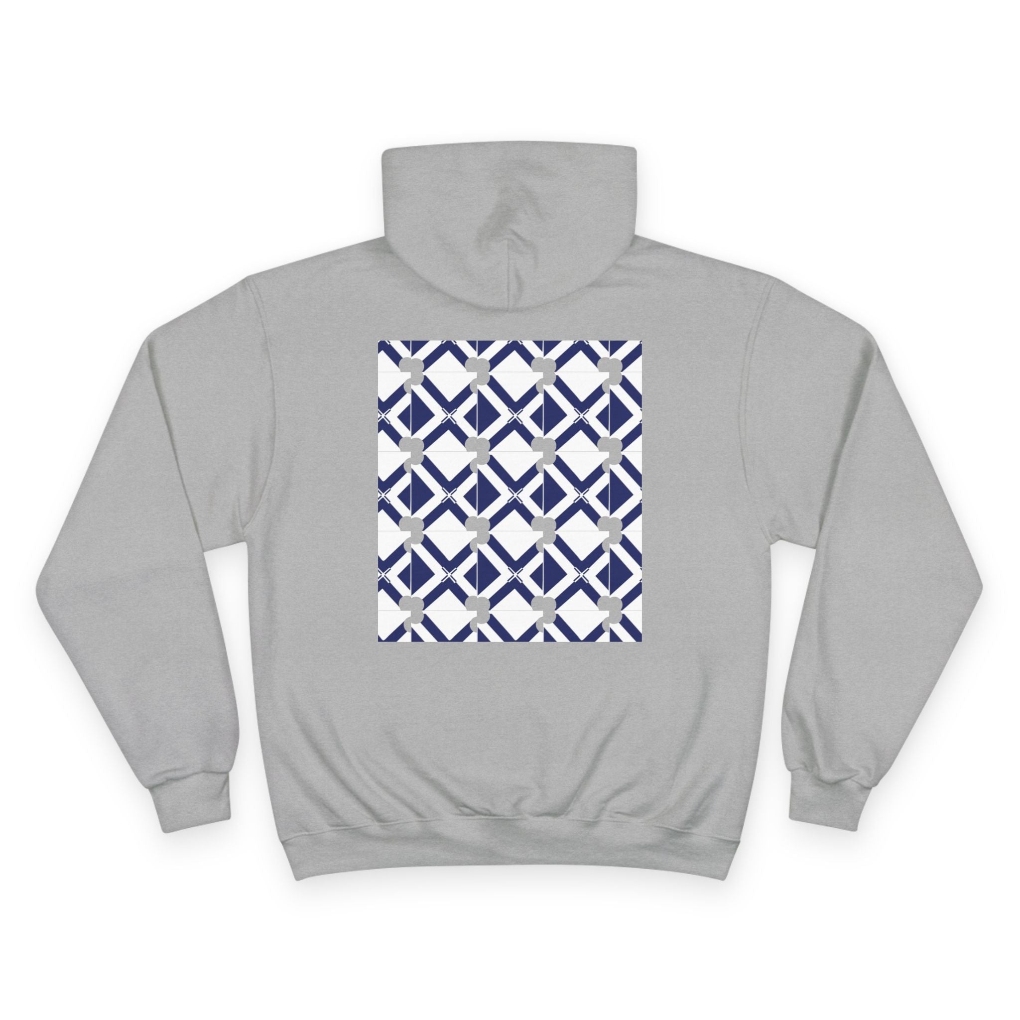 Geometric Navy Tile Hoodie