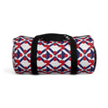 XT9 Duffel Bag — Red, White & Blue Geometric Travel Duffel
