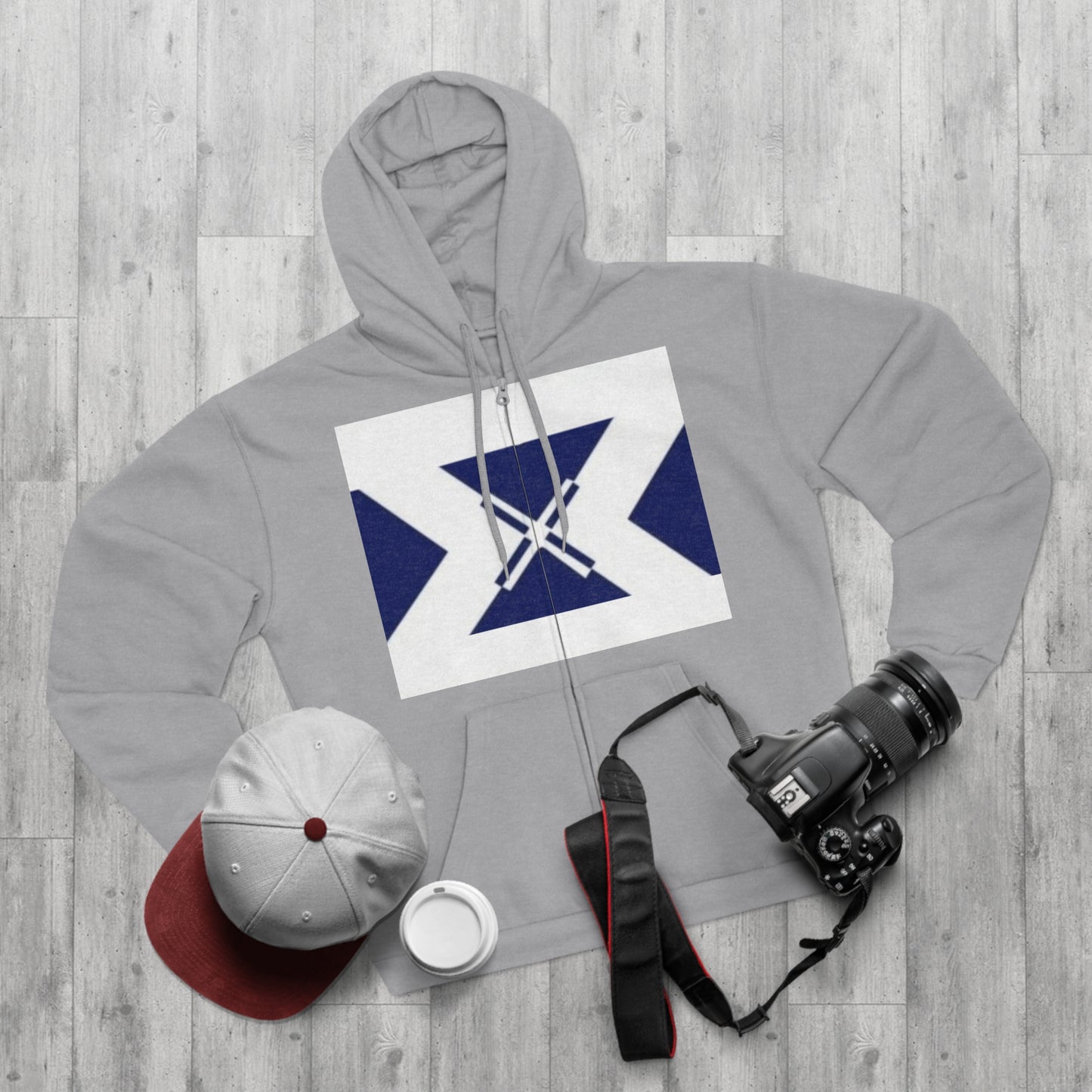 Unisex Hooded Zip Sweatshirt with Geometric Scottish Flag Design | Cozy Layer for Outdoor Adventures, Casual Wear, Gifts for Scots, [...]