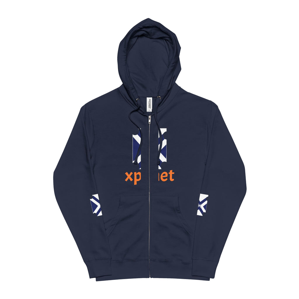 Unisex Fleece Zip Up Hoodie