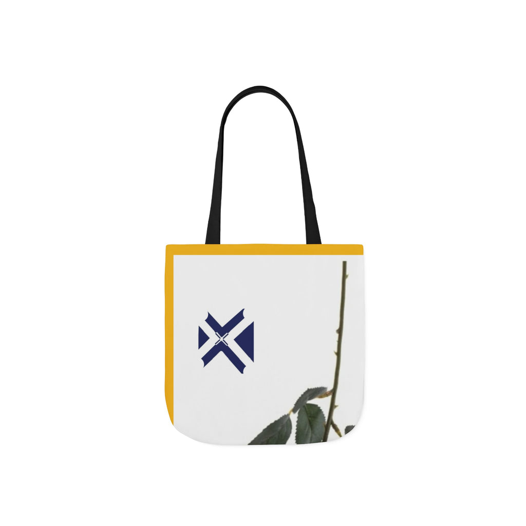 Rose XT Tote Bag — Yellow Accent Canvas Shopper