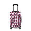 Red White Blue Geometric Luggage Cover — Patriotic Travel Protector