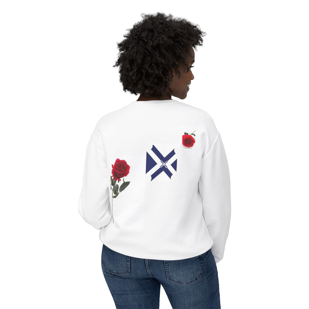Rose & Saltire Crewneck Sweatshirt —XT Rose Graphic Sweatshirt