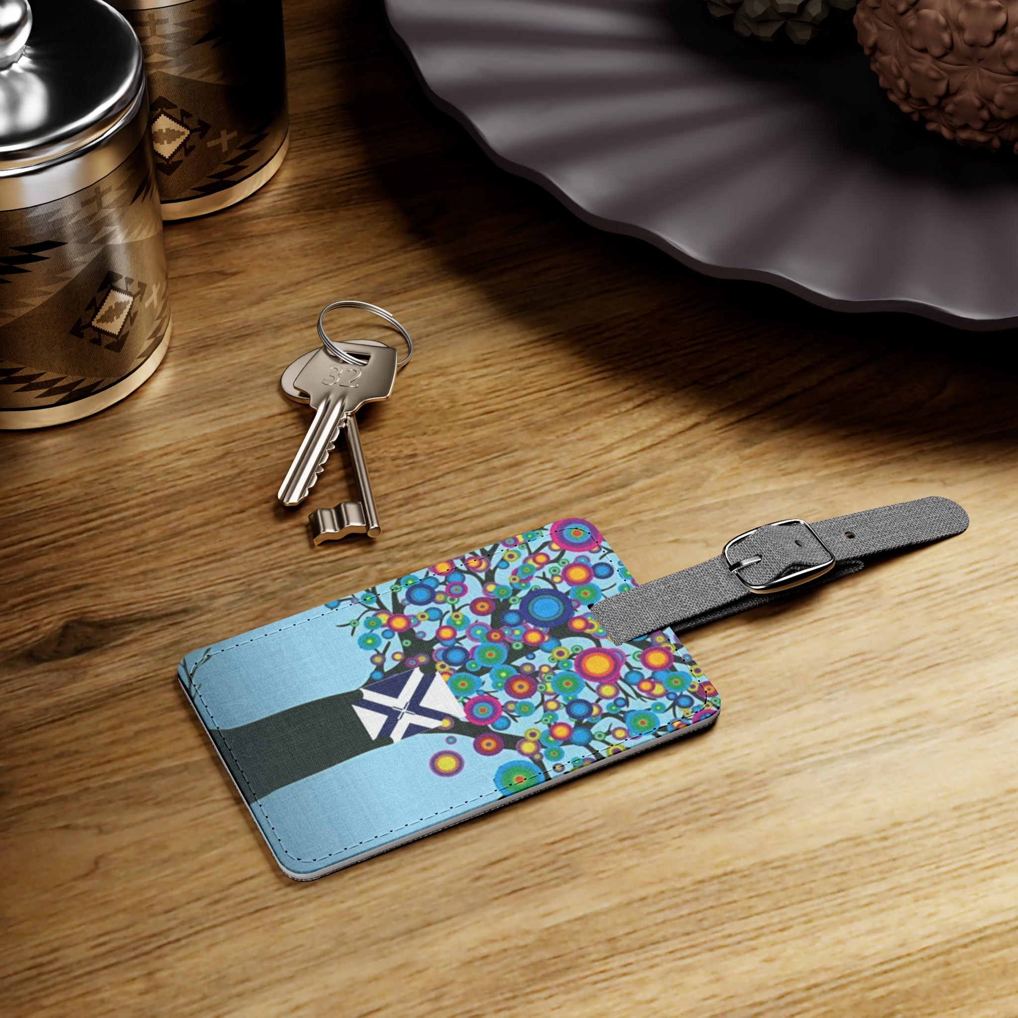 Xt Luggage Tag — Saffiano Polyester Rectangle