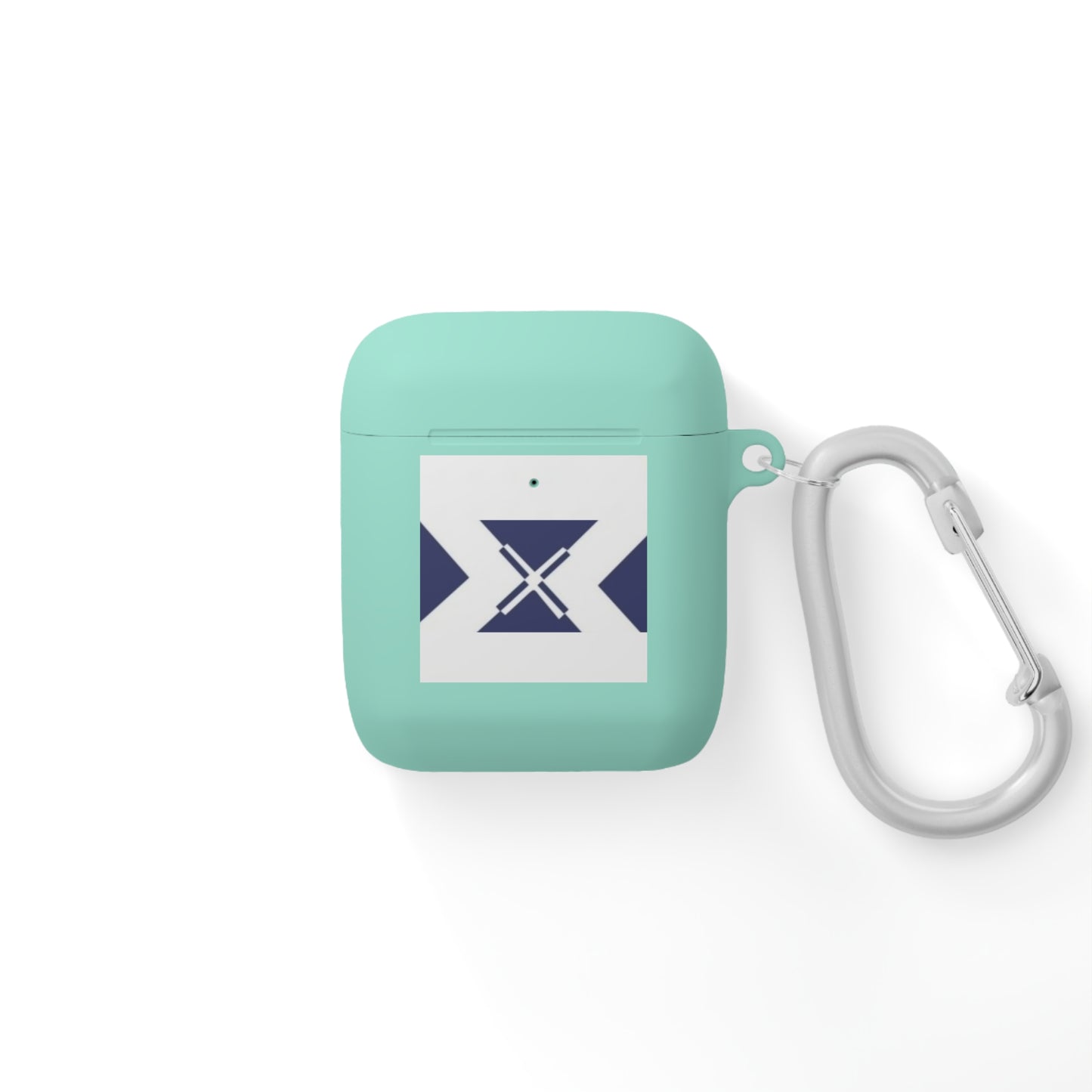 Xt3 AirPods Case — Minimal Navy Geometric Hourglass Design