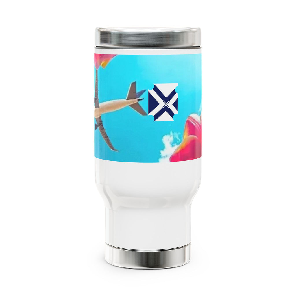 Xt Stainless Steel Travel Mug with Handle — 14oz Insulated Travel Cup