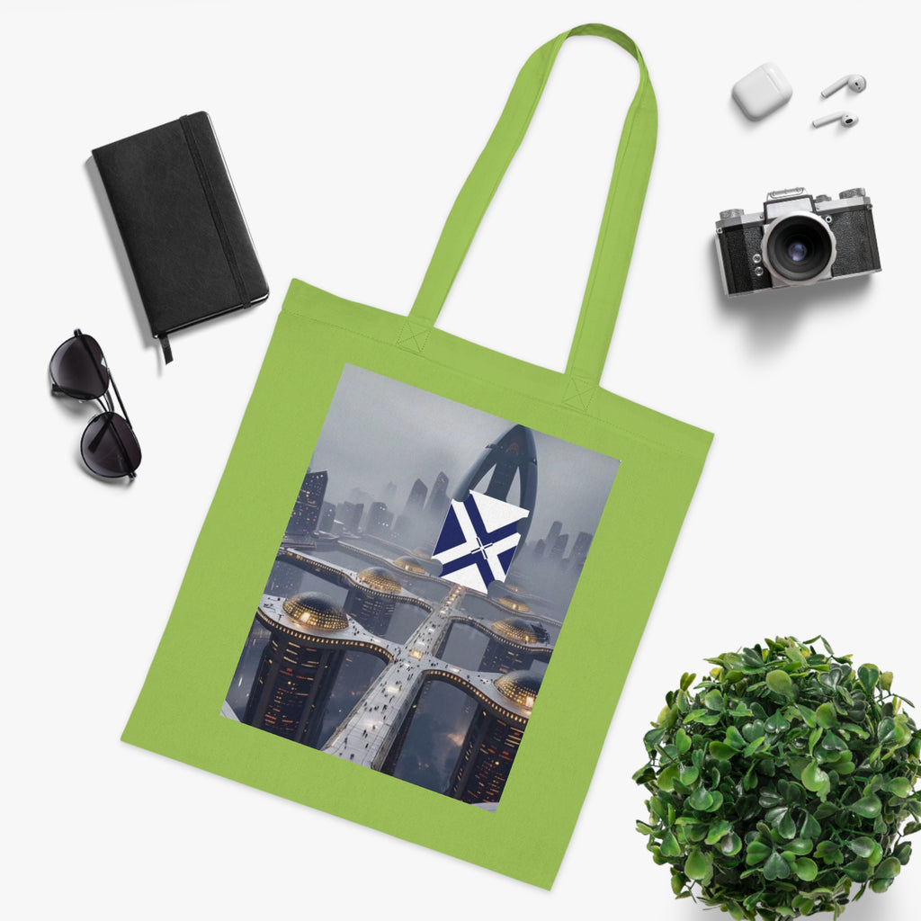 Xt Cotton Tote — Minimal Monogram Canvas Carryall