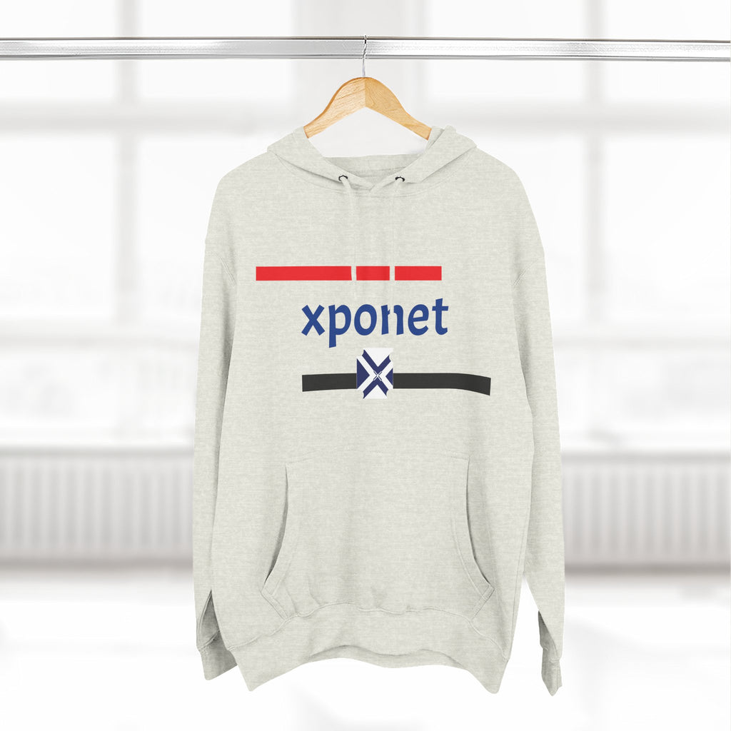 Three-Panel Fleece Hoodie