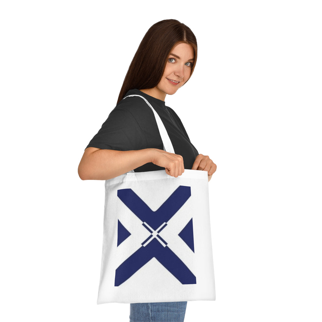 X design Cotton Tote Bag, Eco-Friendly Shopper, Beach Bag, Market Tote, Travel Companion