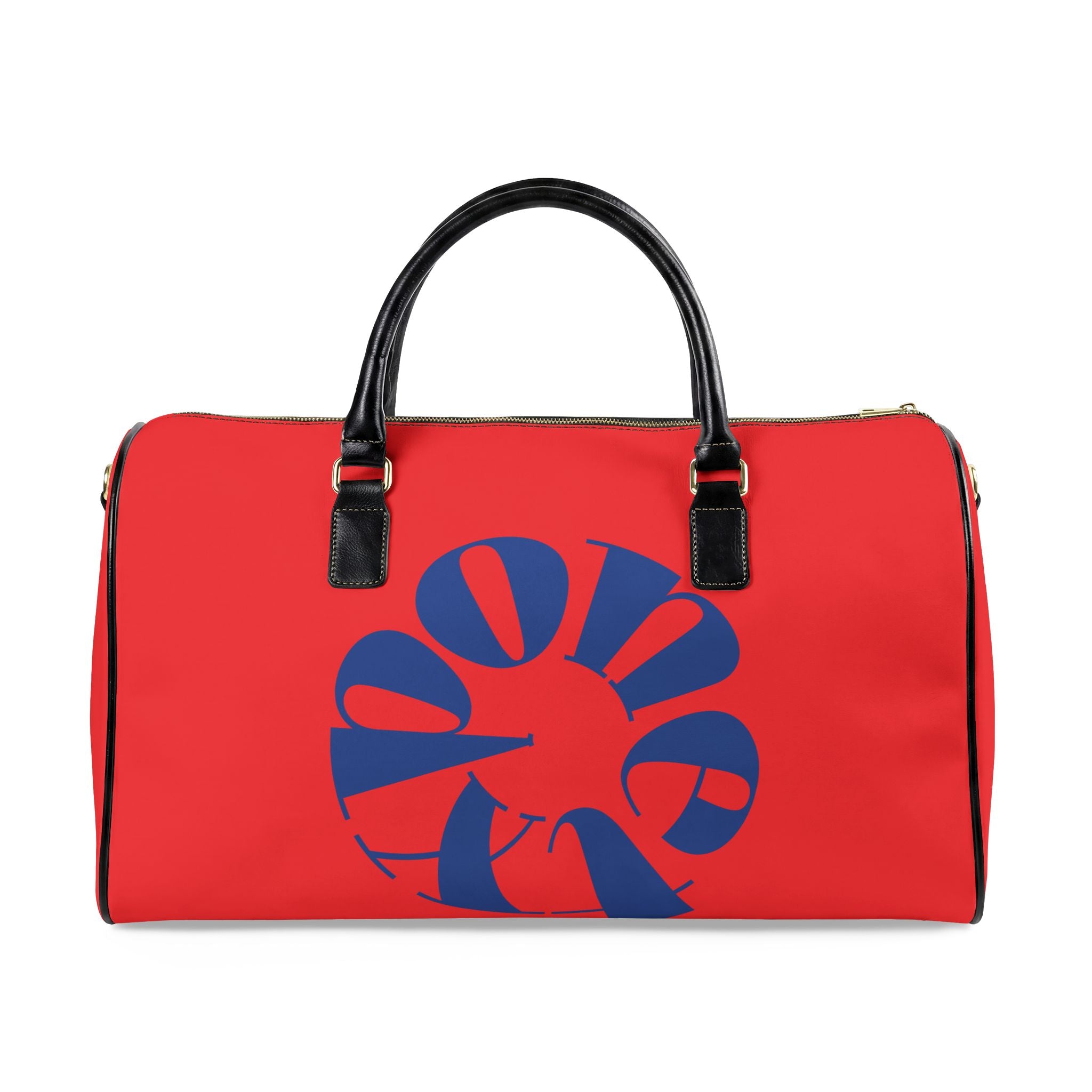 Faux Leather Travel Bag