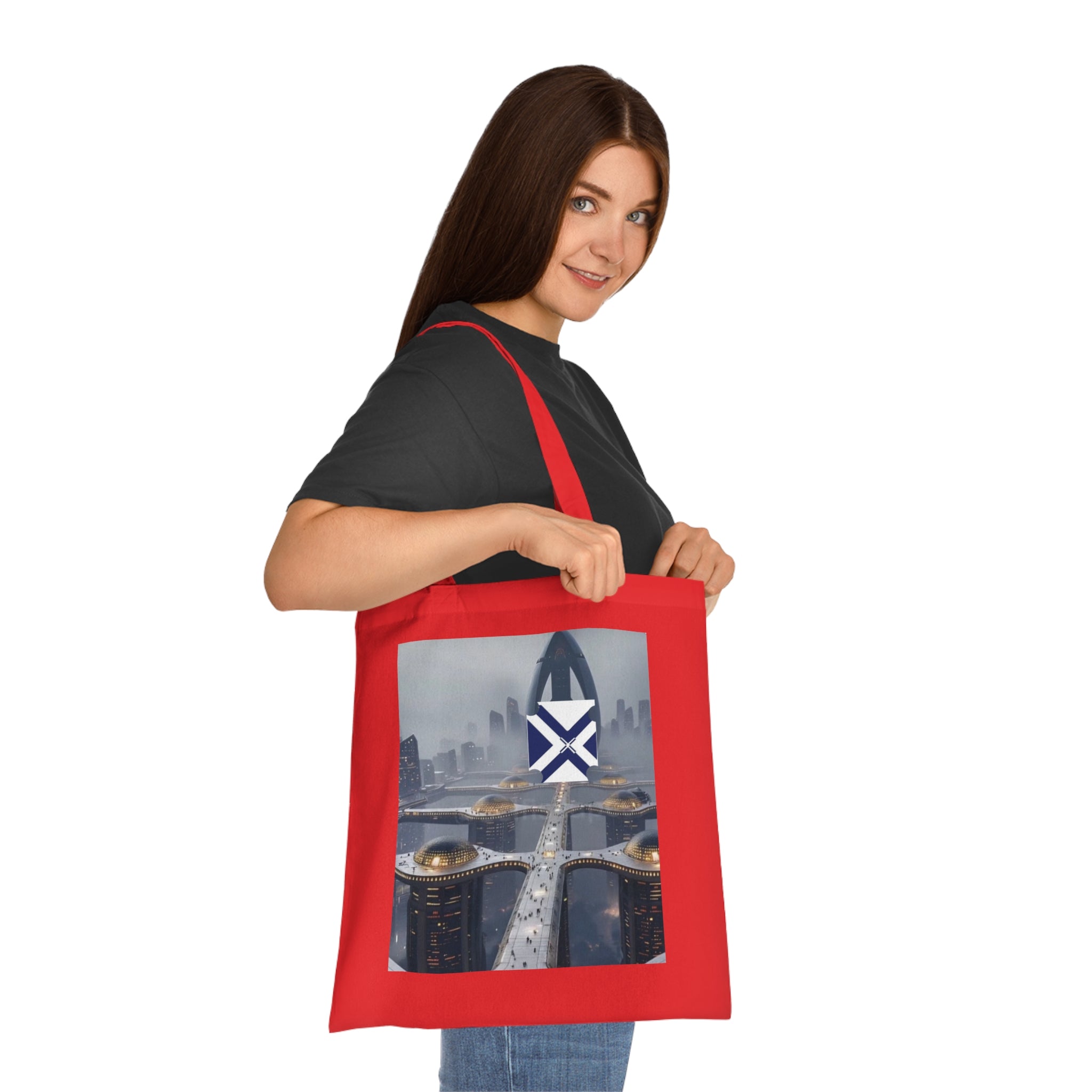 Xt Cotton Tote — Minimal Monogram Canvas Carryall