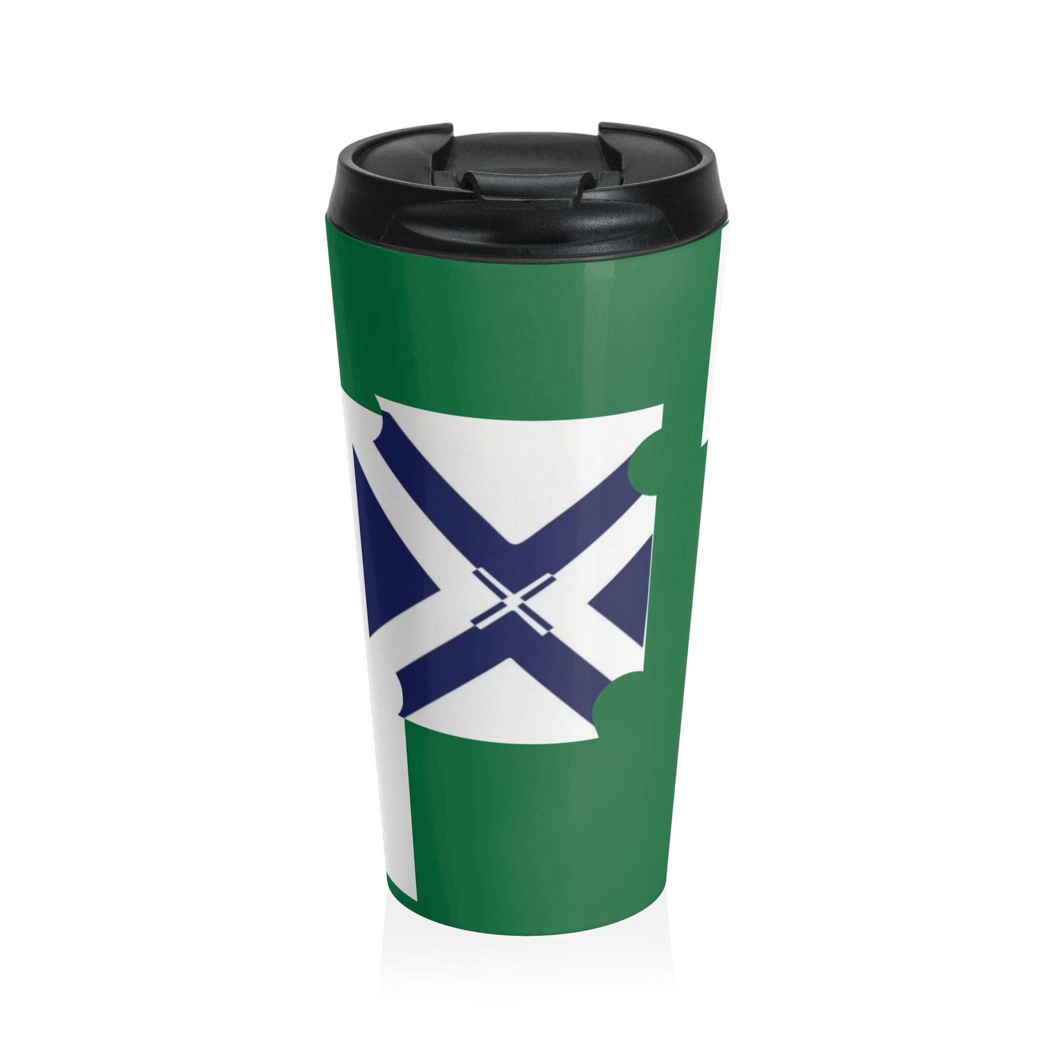 XT Rose Stainless Steel Travel Mug — Floral Monogram Insulated Tumbler