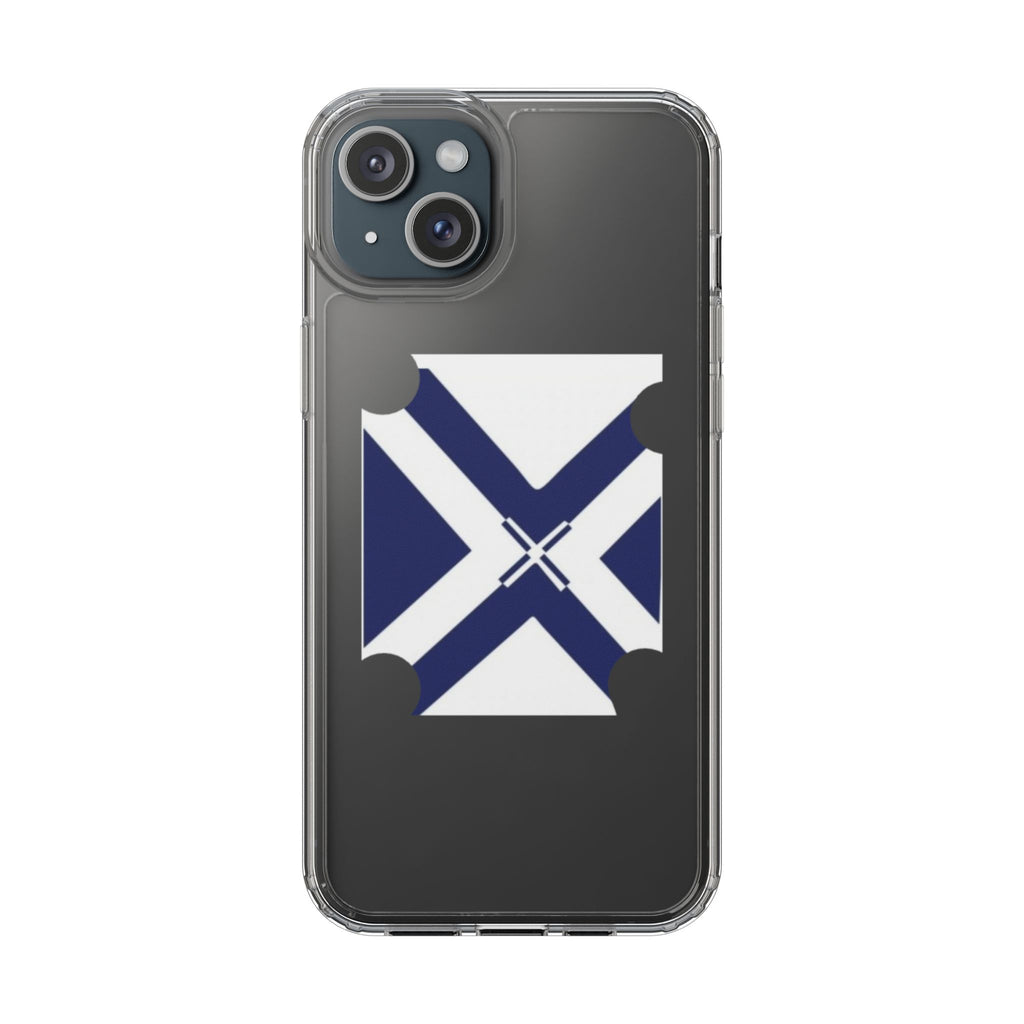 xT7 Saltire Clear Phone Case - Blue White Scottish Flag iPhone Cover