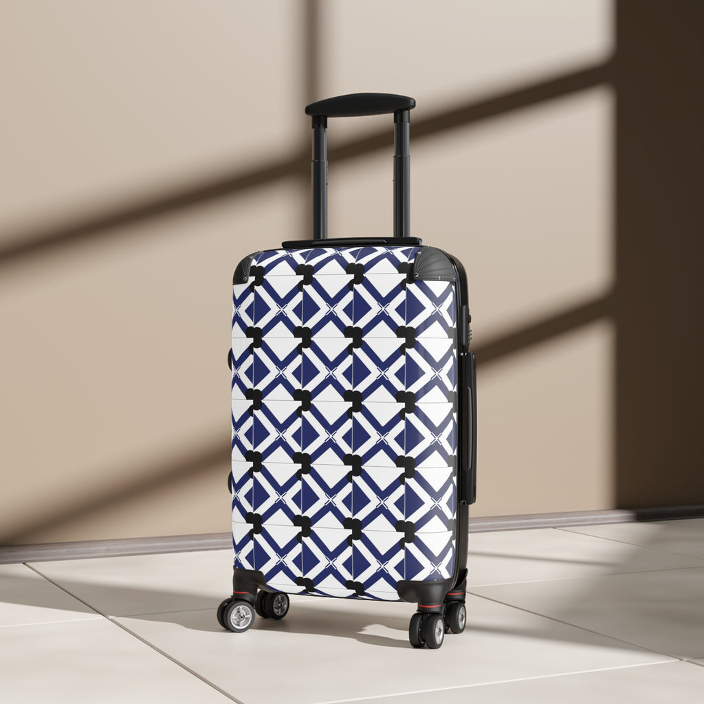 Suitcase Luggage Tag — 'Xt' Monogram Travel ID