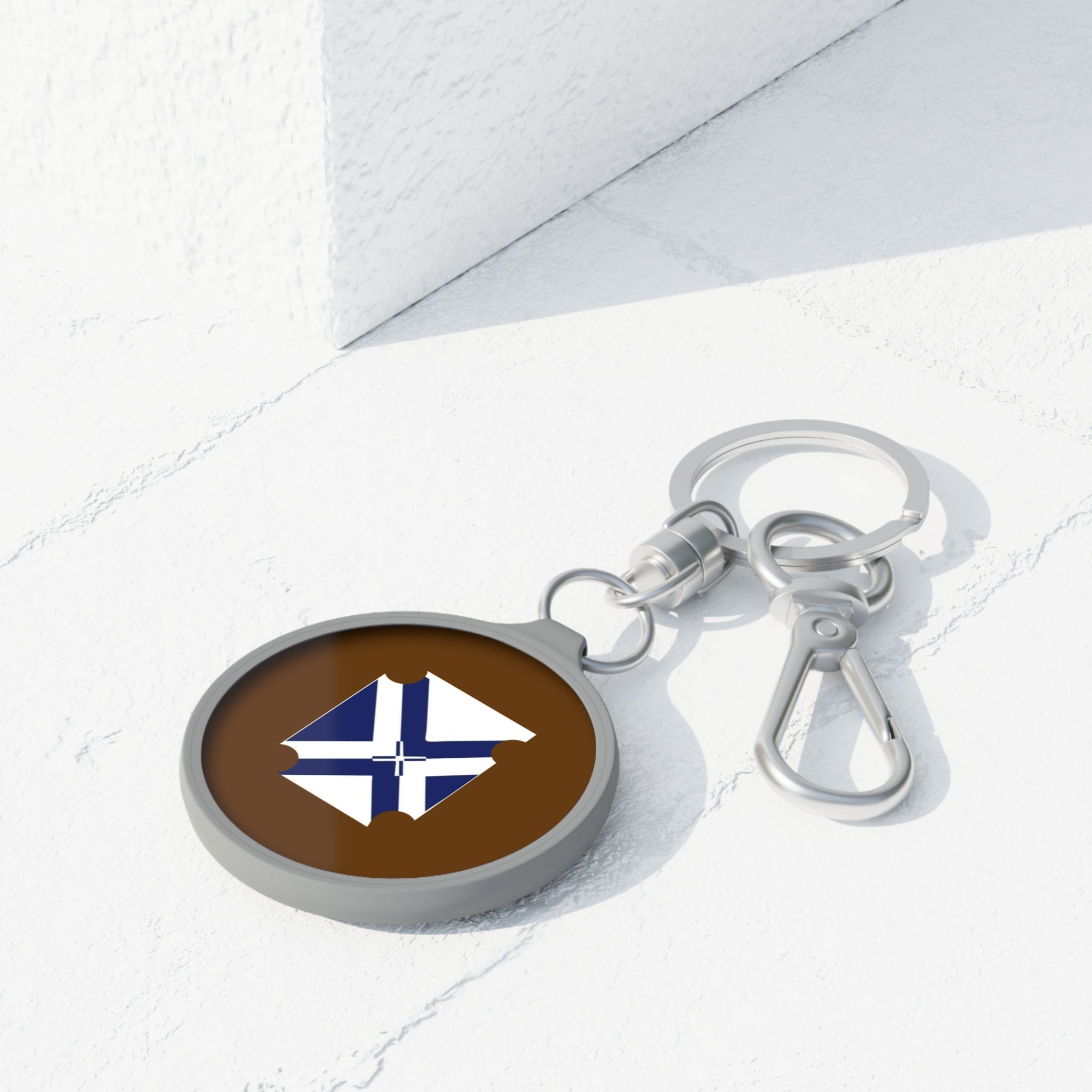 XT7 Blue Saltire Keyring Tag — Marine Flag Keychain