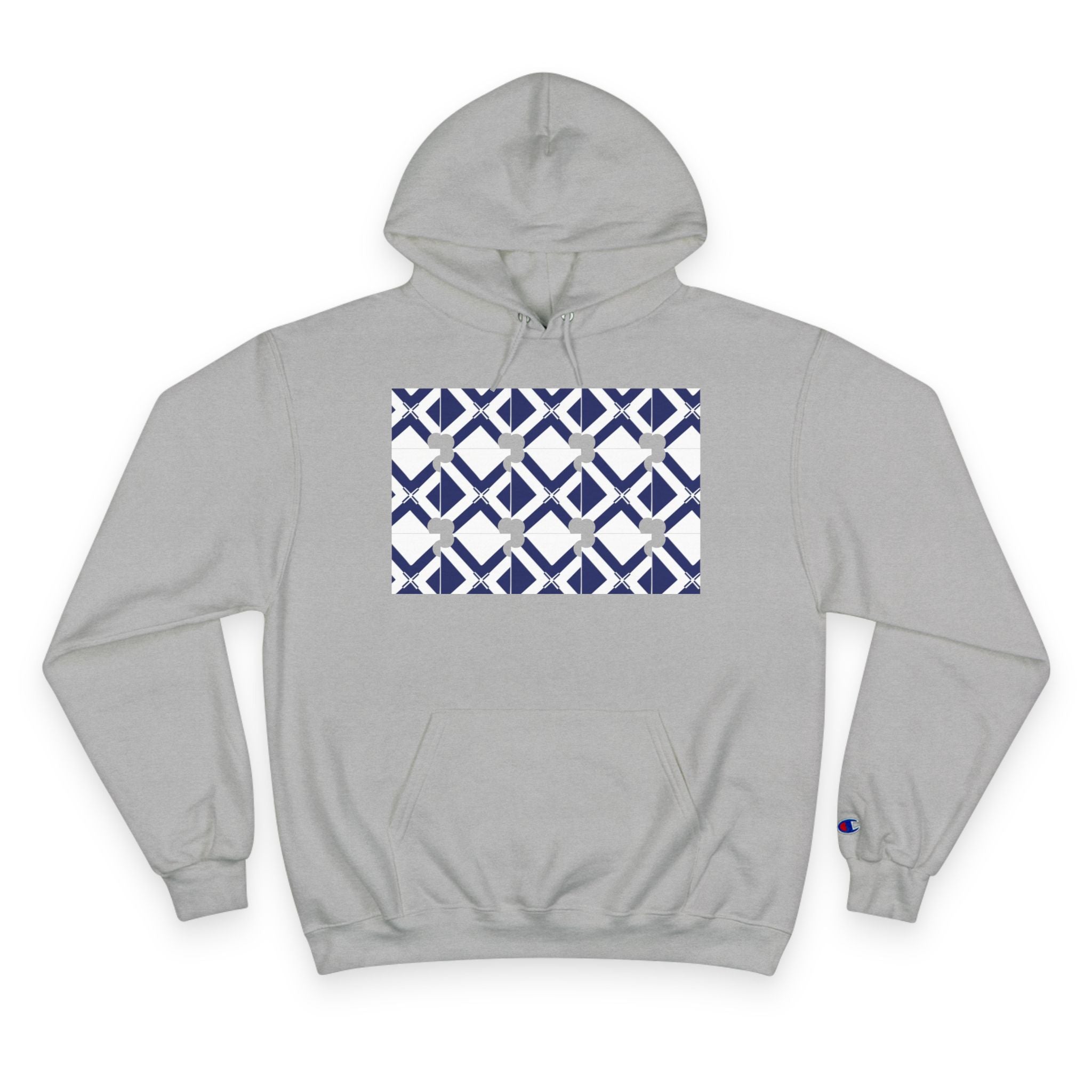 Geometric Navy Tile Hoodie