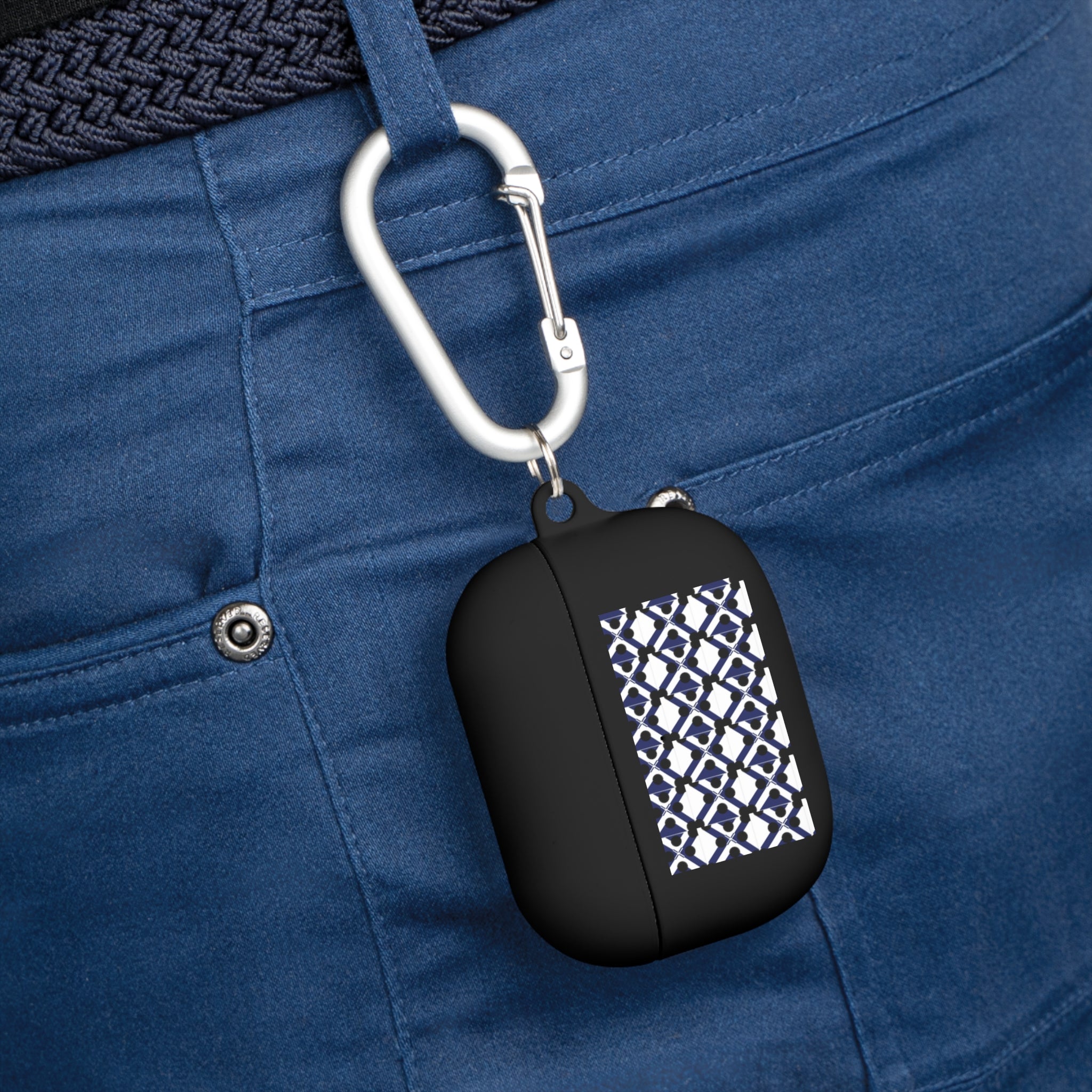 XT9 Blue Tile Pattern AirPods Case