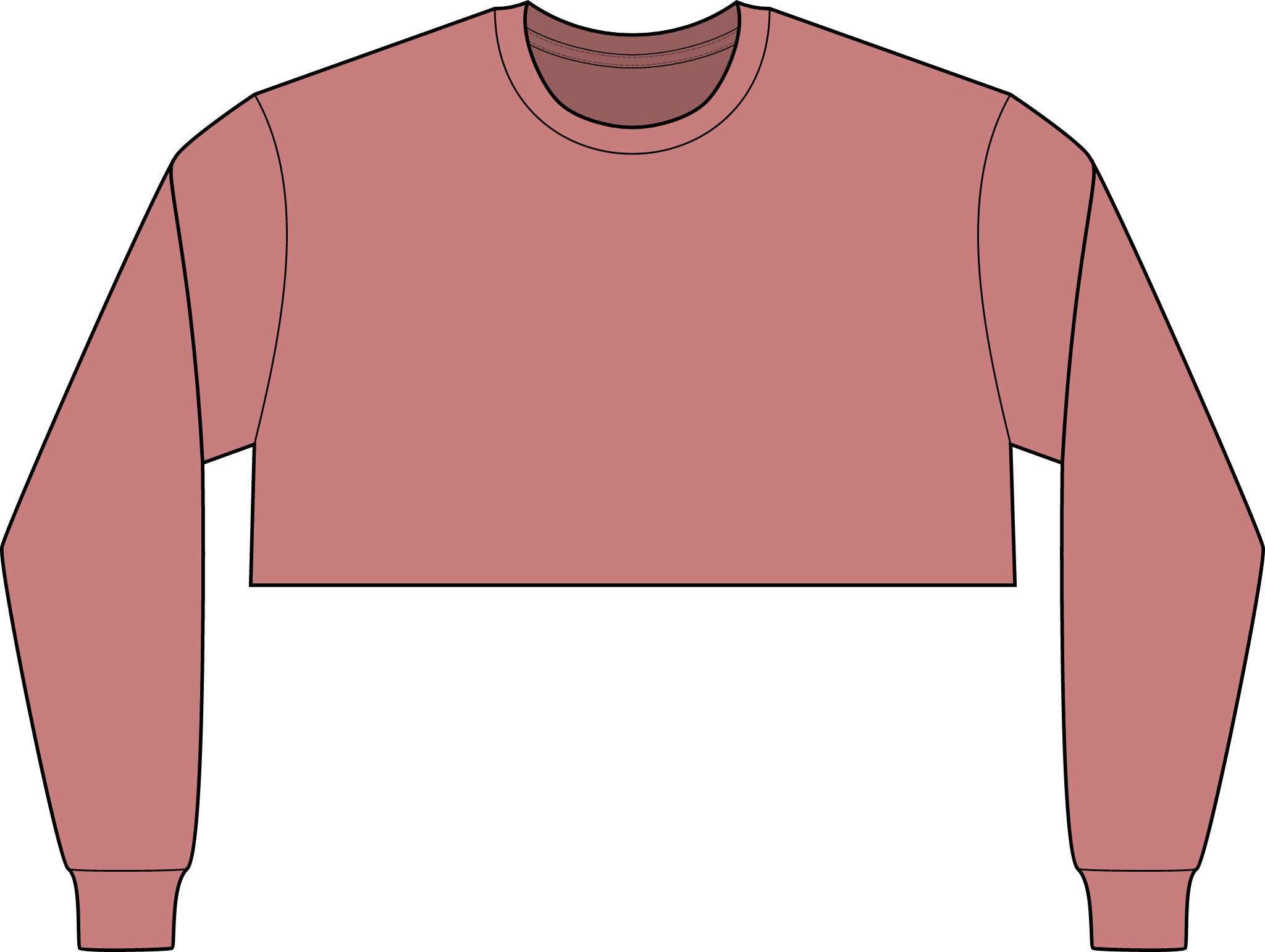 Women's FWD Fashion Crop Long Sleeve Tee