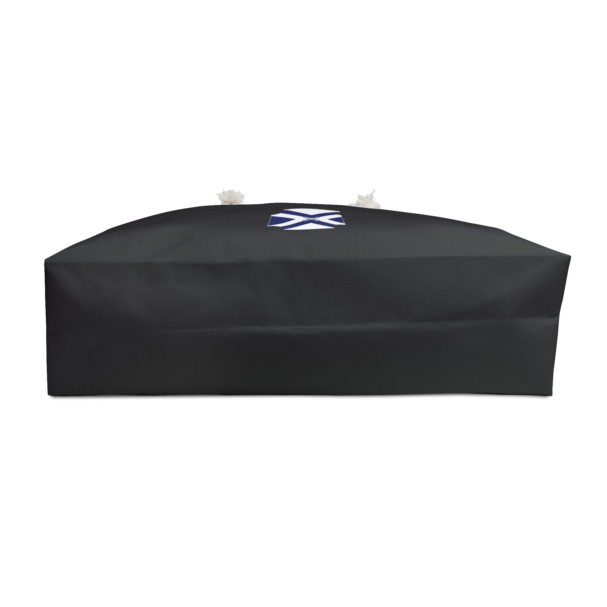 XT7 Saltire Weekender Bag — Large Black Travel Tote with White Cross Emblem