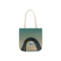 Scenic Arch Tote Bag — Coastal Sunset Canvas Tote with Nautical Emblem