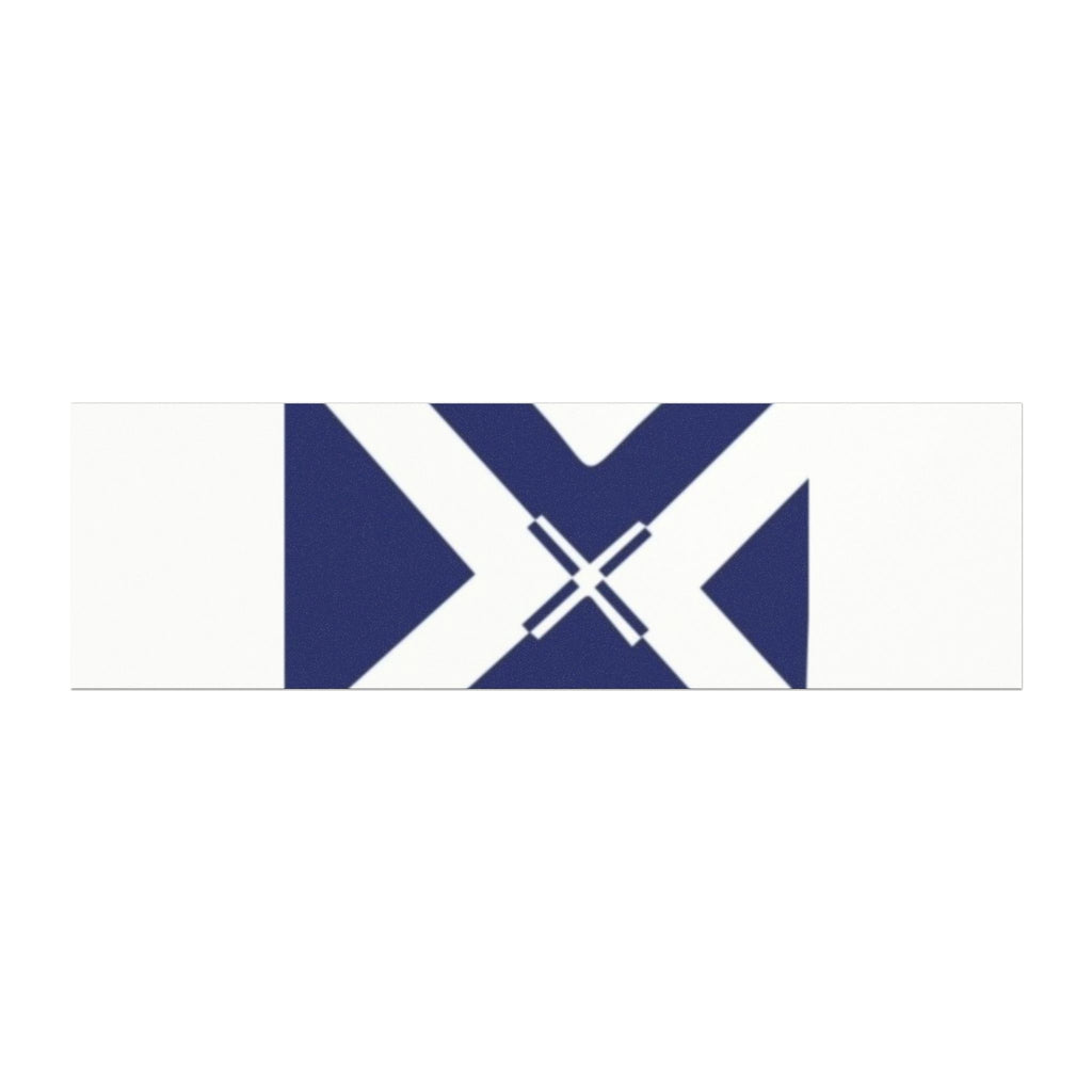 Navy Geometric Cross Car Magnet — Minimalist Modern Auto Decal
