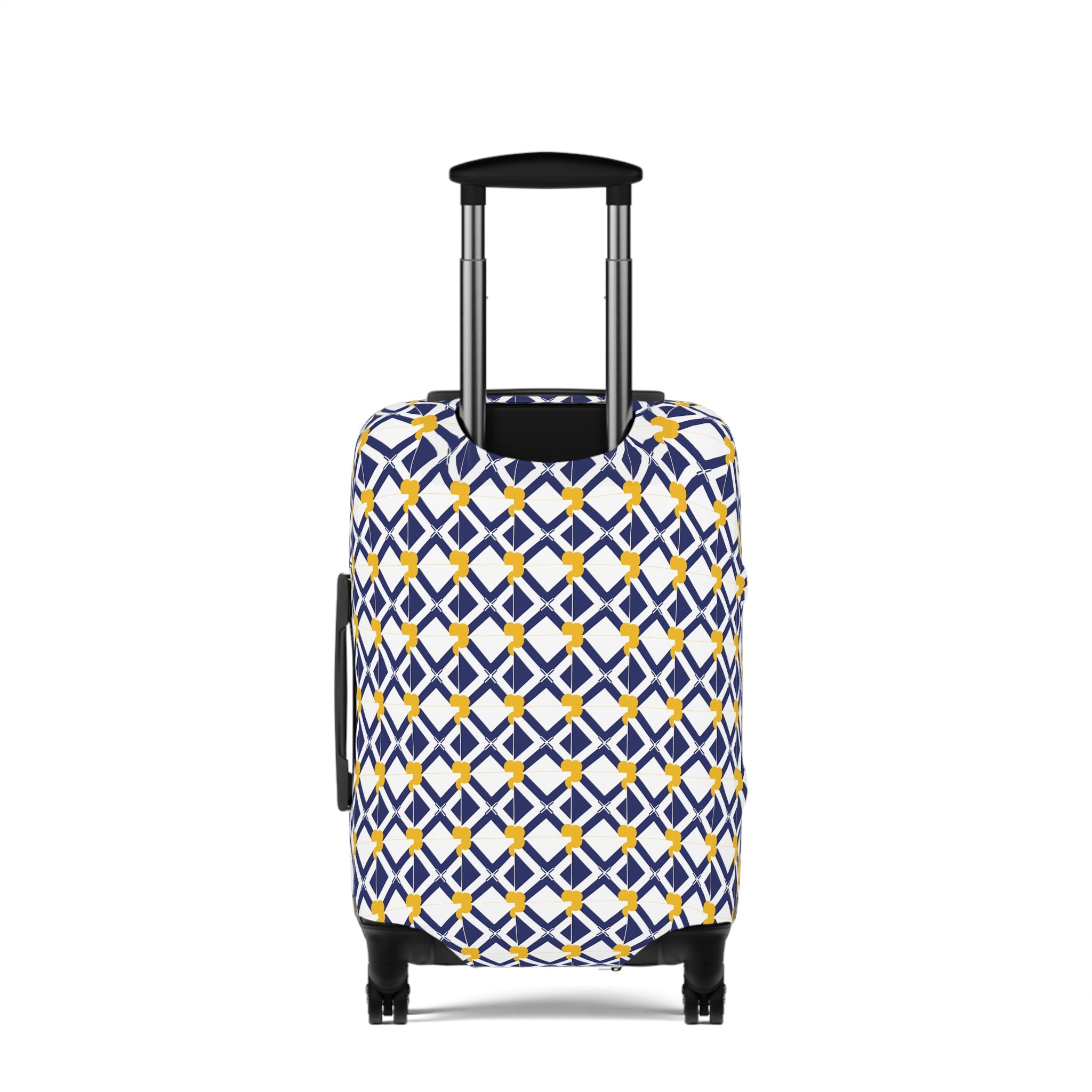 XT9 Nautical Luggage Cover — Blue & Yellow Travel Protector