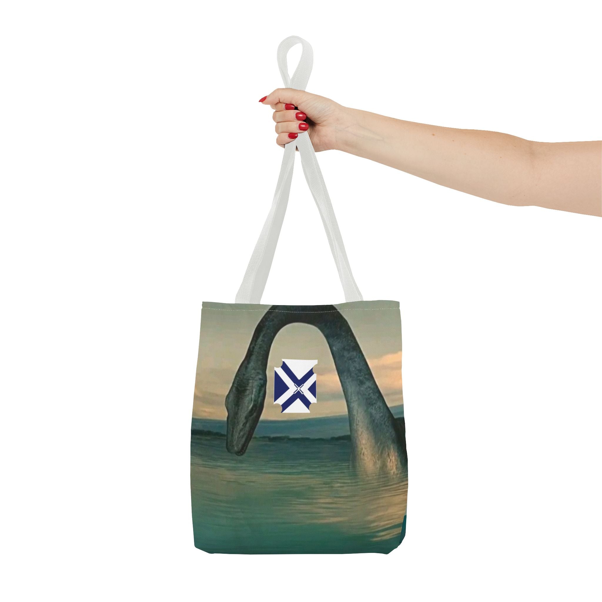 Nessie Loch Ness Tote Bag — Mythic Sea Monster All-Over Print Tote