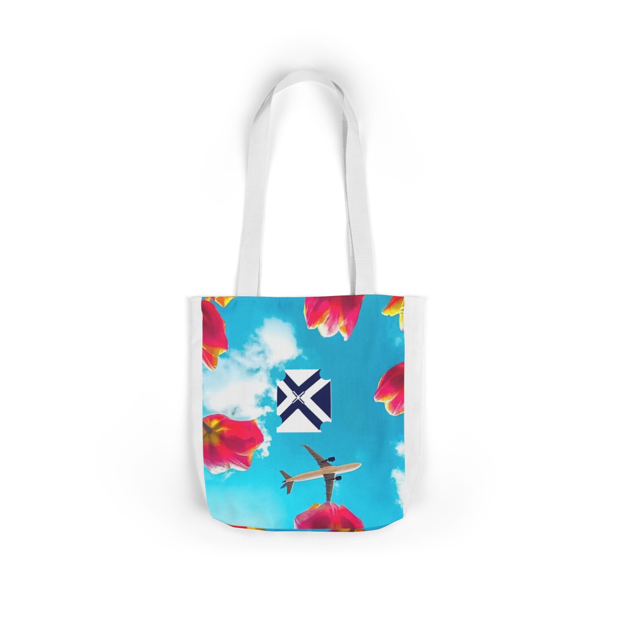 Xt Canvas Tote Bag — Minimalist Monogram Shoulder Tote