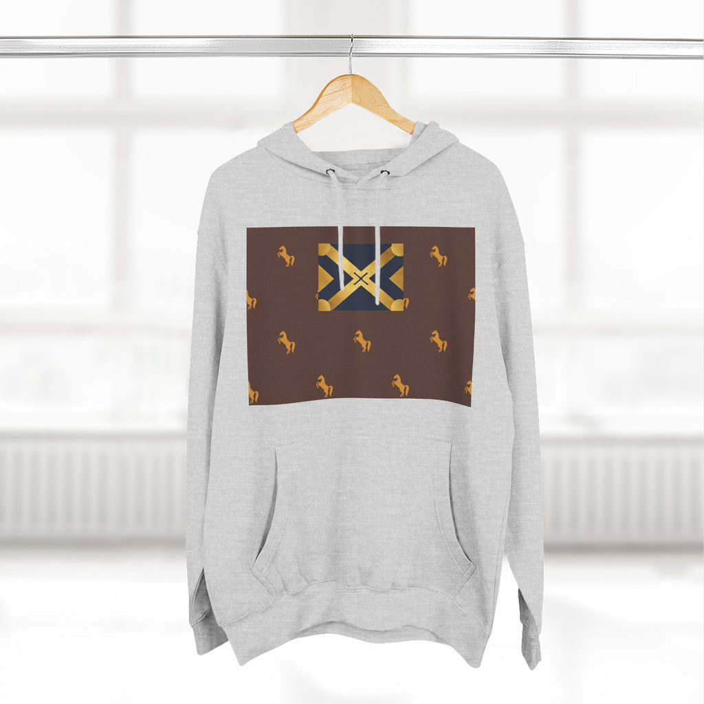 Three-Panel Fleece Hoodie