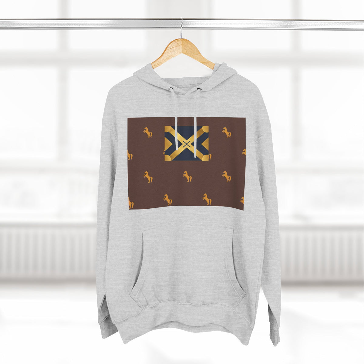 Three-Panel Fleece Hoodie