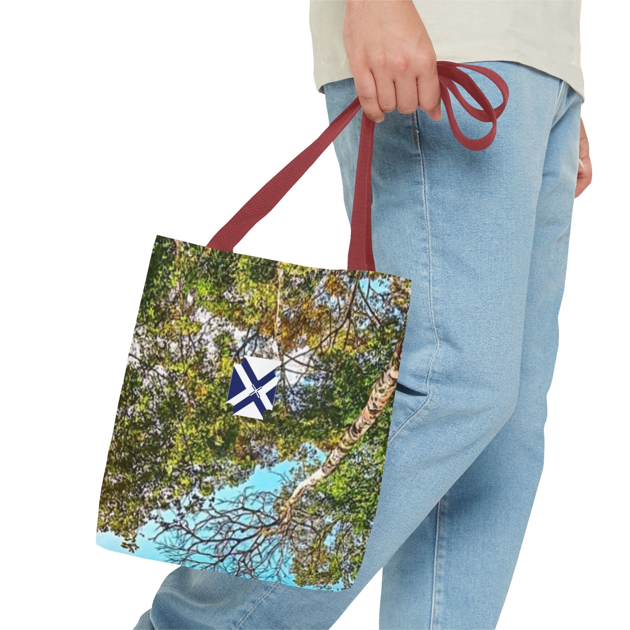 Canopy View Tote Bag — Botanical Sky All-Over Print