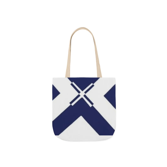 Nautical Canvas Tote Bag, Stylish Beach Bag, Eco-Friendly Shopping Tote, Casual Tote, Travel Tote with 5-Color Straps