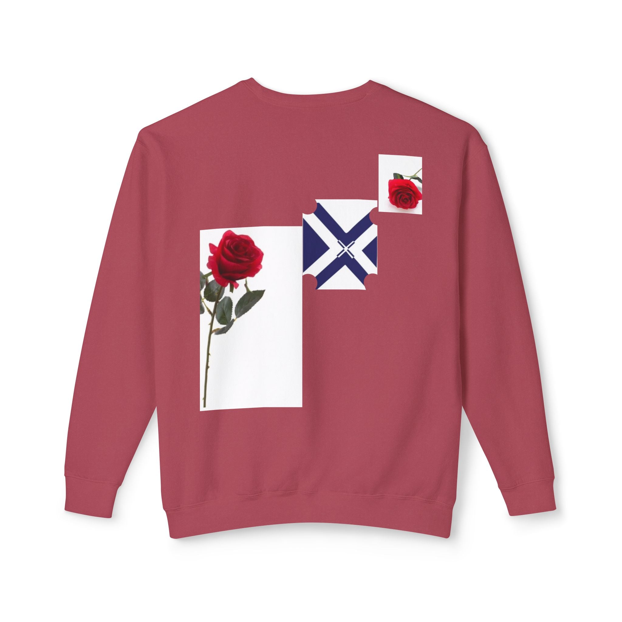 Rose & Saltire Crewneck Sweatshirt —XT Rose Graphic Sweatshirt