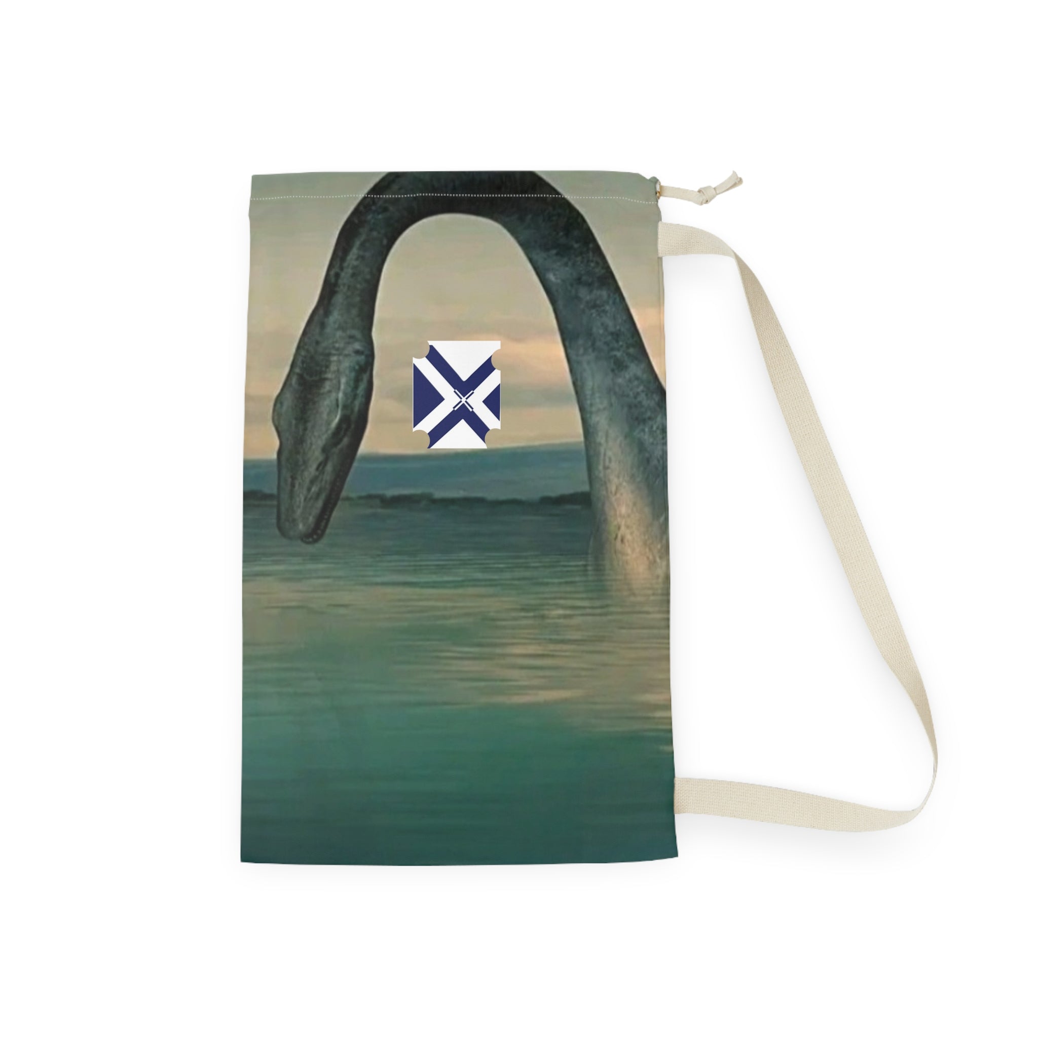 Xt Nessie Loch Monster Laundry Bag – Nautical Drawstring Laundry Tote