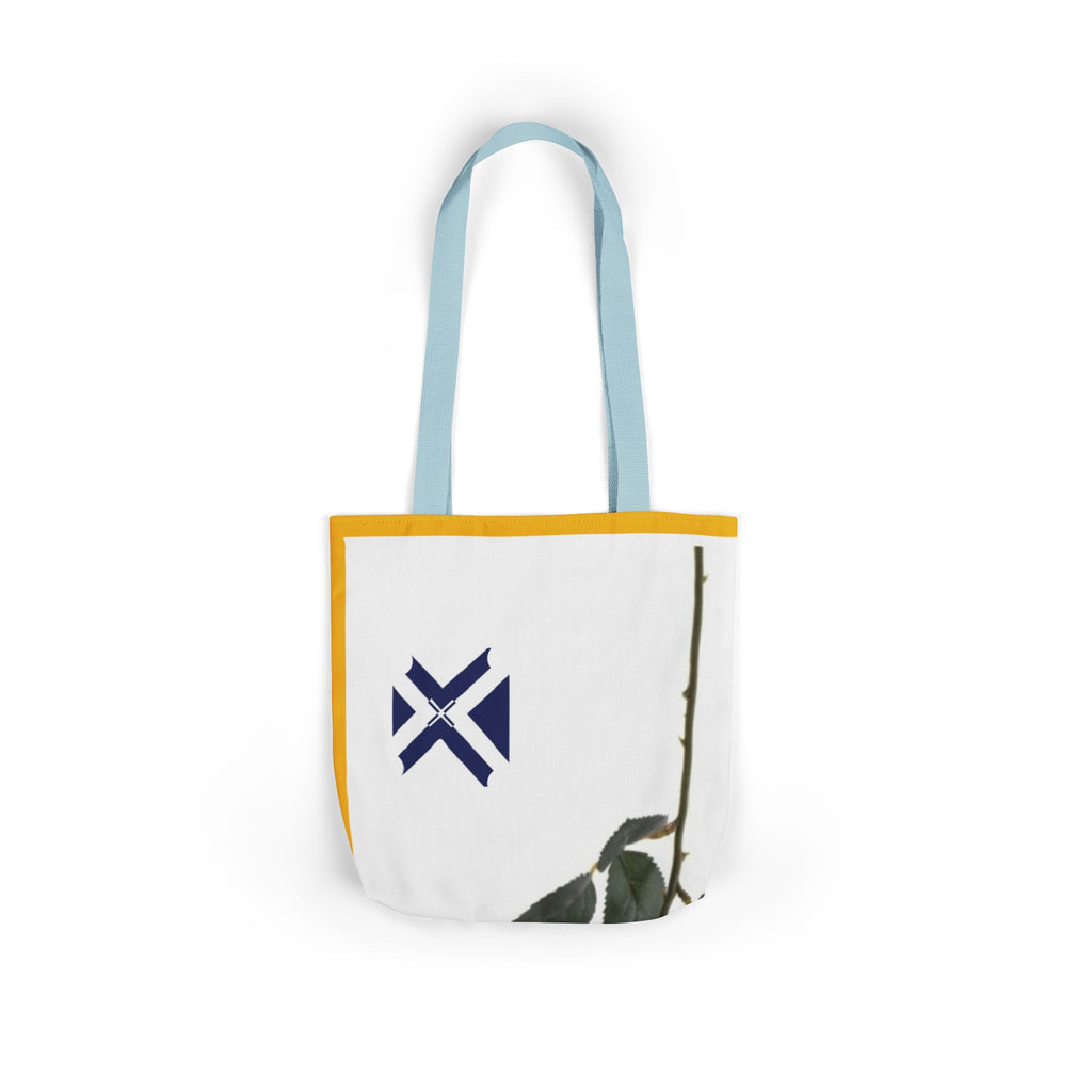Rose XT Tote Bag — Yellow Accent Canvas Shopper